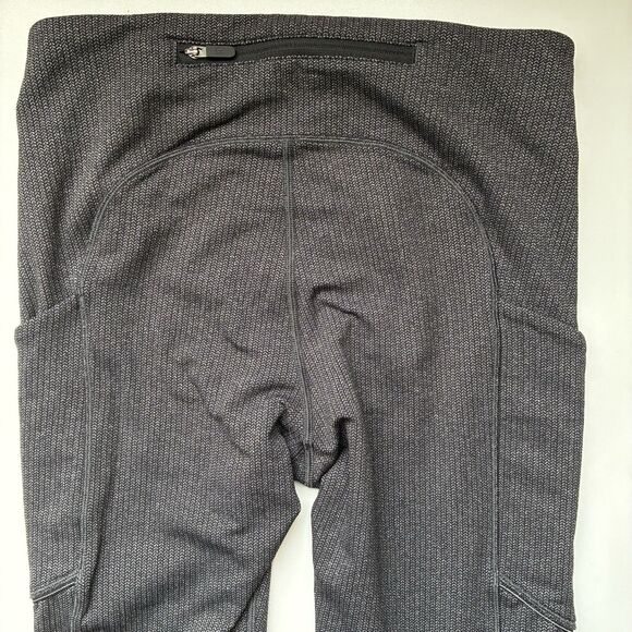 Lululemon Speed Up Tight Power Luxtreme Variegated Knit Heathered Black Size 4 - Picture 6 of 13